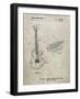 PP818-Sandstone Floyd Rose Guitar Tremolo Patent Poster-Cole Borders-Framed Giclee Print