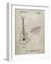 PP818-Sandstone Floyd Rose Guitar Tremolo Patent Poster-Cole Borders-Framed Giclee Print