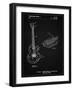 PP818-Vintage Black Floyd Rose Guitar Tremolo Patent Poster-Cole Borders-Framed Giclee Print