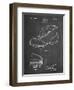 PP823-Chalkboard Football Cleat 1928 Patent Poster-Cole Borders-Framed Premium Giclee Print