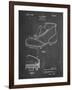 PP823-Chalkboard Football Cleat 1928 Patent Poster-Cole Borders-Framed Giclee Print