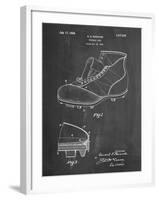 PP823-Chalkboard Football Cleat 1928 Patent Poster-Cole Borders-Framed Giclee Print