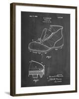 PP823-Chalkboard Football Cleat 1928 Patent Poster-Cole Borders-Framed Giclee Print