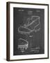 PP823-Chalkboard Football Cleat 1928 Patent Poster-Cole Borders-Framed Giclee Print