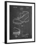 PP823-Chalkboard Football Cleat 1928 Patent Poster-Cole Borders-Framed Giclee Print