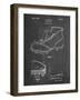 PP823-Chalkboard Football Cleat 1928 Patent Poster-Cole Borders-Framed Giclee Print