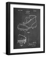 PP823-Chalkboard Football Cleat 1928 Patent Poster-Cole Borders-Framed Giclee Print