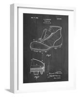 PP823-Chalkboard Football Cleat 1928 Patent Poster-Cole Borders-Framed Giclee Print