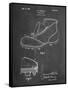 PP823-Chalkboard Football Cleat 1928 Patent Poster-Cole Borders-Framed Stretched Canvas