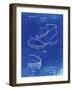 PP823-Faded Blueprint Football Cleat 1928 Patent Poster-Cole Borders-Framed Giclee Print