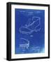 PP823-Faded Blueprint Football Cleat 1928 Patent Poster-Cole Borders-Framed Giclee Print