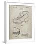 PP823-Sandstone Football Cleat 1928 Patent Poster-Cole Borders-Framed Giclee Print