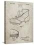 PP823-Sandstone Football Cleat 1928 Patent Poster-Cole Borders-Stretched Canvas