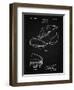 PP823-Vintage Black Football Cleat 1928 Patent Poster-Cole Borders-Framed Giclee Print