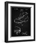 PP823-Vintage Black Football Cleat 1928 Patent Poster-Cole Borders-Framed Giclee Print