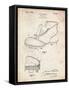 PP823-Vintage Parchment Football Cleat 1928 Patent Poster-Cole Borders-Framed Stretched Canvas