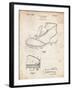 PP823-Vintage Parchment Football Cleat 1928 Patent Poster-Cole Borders-Framed Giclee Print