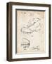 PP823-Vintage Parchment Football Cleat 1928 Patent Poster-Cole Borders-Framed Giclee Print