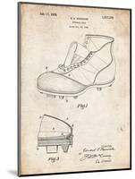 PP823-Vintage Parchment Football Cleat 1928 Patent Poster-Cole Borders-Mounted Giclee Print