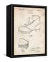 PP823-Vintage Parchment Football Cleat 1928 Patent Poster-Cole Borders-Framed Stretched Canvas