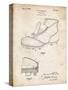 PP823-Vintage Parchment Football Cleat 1928 Patent Poster-Cole Borders-Stretched Canvas