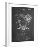 PP844-Chalkboard Ford Internal Combustion Engine Poster-Cole Borders-Framed Premium Giclee Print