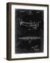 PP849-Black Grunge Ford Tri-Motor Airplane "The Tin Goose" Patent Poster-Cole Borders-Framed Giclee Print