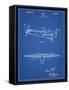 PP849-Blueprint Ford Tri-Motor Airplane "The Tin Goose" Patent Poster-Cole Borders-Framed Stretched Canvas