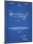 PP849-Blueprint Ford Tri-Motor Airplane "The Tin Goose" Patent Poster-Cole Borders-Mounted Giclee Print