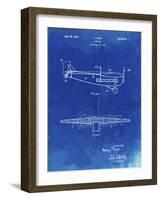 PP849-Faded Blueprint Ford Tri-Motor Airplane "The Tin Goose" Patent Poster-Cole Borders-Framed Giclee Print