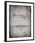 PP849-Faded Grey Ford Tri-Motor Airplane "The Tin Goose" Patent Poster-Cole Borders-Framed Giclee Print