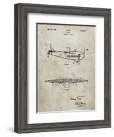 PP849-Sandstone Ford Tri-Motor Airplane "The Tin Goose" Patent Poster-Cole Borders-Framed Giclee Print