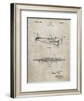 PP849-Sandstone Ford Tri-Motor Airplane "The Tin Goose" Patent Poster-Cole Borders-Framed Giclee Print