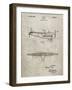 PP849-Sandstone Ford Tri-Motor Airplane "The Tin Goose" Patent Poster-Cole Borders-Framed Giclee Print