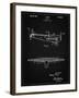 PP849-Vintage Black Ford Tri-Motor Airplane "The Tin Goose" Patent Poster-Cole Borders-Framed Giclee Print