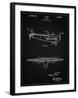 PP849-Vintage Black Ford Tri-Motor Airplane "The Tin Goose" Patent Poster-Cole Borders-Framed Giclee Print