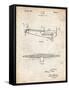 PP849-Vintage Parchment Ford Tri-Motor Airplane "The Tin Goose" Patent Poster-Cole Borders-Framed Stretched Canvas