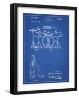 PP852-Blueprint Frank Ippolito Practice Drum Set Patent Poster-Cole Borders-Framed Giclee Print