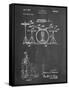 PP852-Chalkboard Frank Ippolito Practice Drum Set Patent Poster-Cole Borders-Framed Stretched Canvas