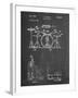 PP852-Chalkboard Frank Ippolito Practice Drum Set Patent Poster-Cole Borders-Framed Giclee Print