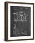 PP852-Chalkboard Frank Ippolito Practice Drum Set Patent Poster-Cole Borders-Framed Giclee Print