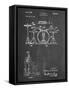 PP852-Chalkboard Frank Ippolito Practice Drum Set Patent Poster-Cole Borders-Framed Stretched Canvas