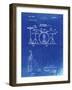 PP852-Faded Blueprint Frank Ippolito Practice Drum Set Patent Poster-Cole Borders-Framed Giclee Print