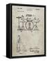 PP852-Sandstone Frank Ippolito Practice Drum Set Patent Poster-Cole Borders-Framed Stretched Canvas