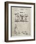 PP852-Sandstone Frank Ippolito Practice Drum Set Patent Poster-Cole Borders-Framed Giclee Print