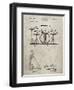 PP852-Sandstone Frank Ippolito Practice Drum Set Patent Poster-Cole Borders-Framed Giclee Print