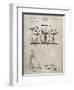 PP852-Sandstone Frank Ippolito Practice Drum Set Patent Poster-Cole Borders-Framed Giclee Print