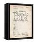 PP852-Vintage Parchment Frank Ippolito Practice Drum Set Patent Poster-Cole Borders-Framed Stretched Canvas