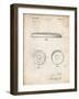 PP854-Vintage Parchment Frisbee Patent Poster-Cole Borders-Framed Giclee Print