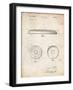 PP854-Vintage Parchment Frisbee Patent Poster-Cole Borders-Framed Giclee Print